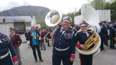 Venter på siste oppmarsj Foto: Knut Kr. Nordlid