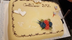 Velfortjent kake på øvelsen 19. mars 2018 Foto: Elisabeth E. Ellevsen