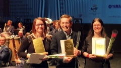 De tre beste i 5. divisjon Foto: NMF