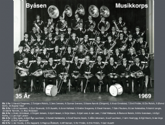 Byåsen Musikkorps 1969 Med navn på medlemmene